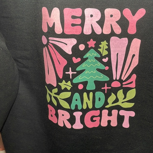 🆕Merry & Bright Pink Bible  / Sweatshirt Crewneck / Holiday Christmas Sweater - Picture 2 of 6